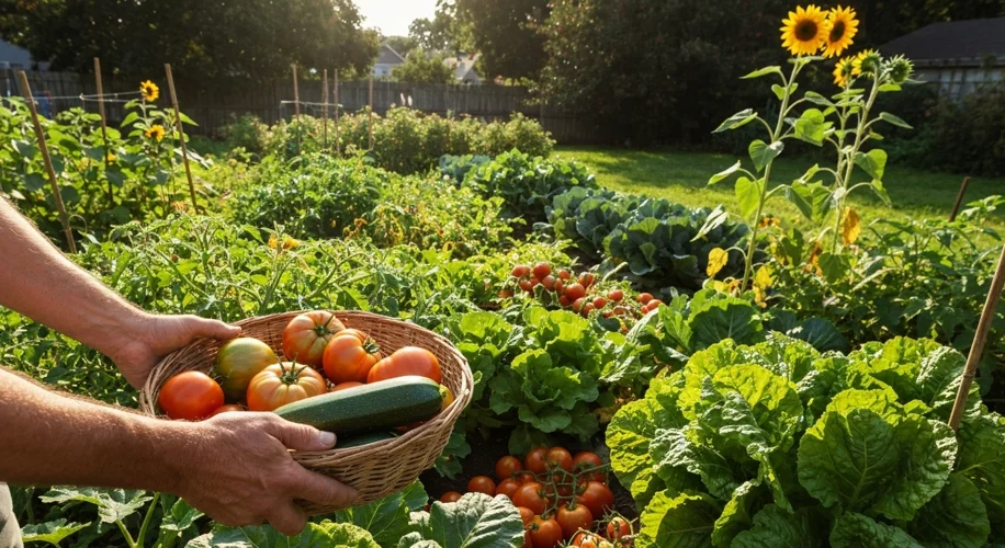 A Year in My Suburban Garden: From Seed to Supper