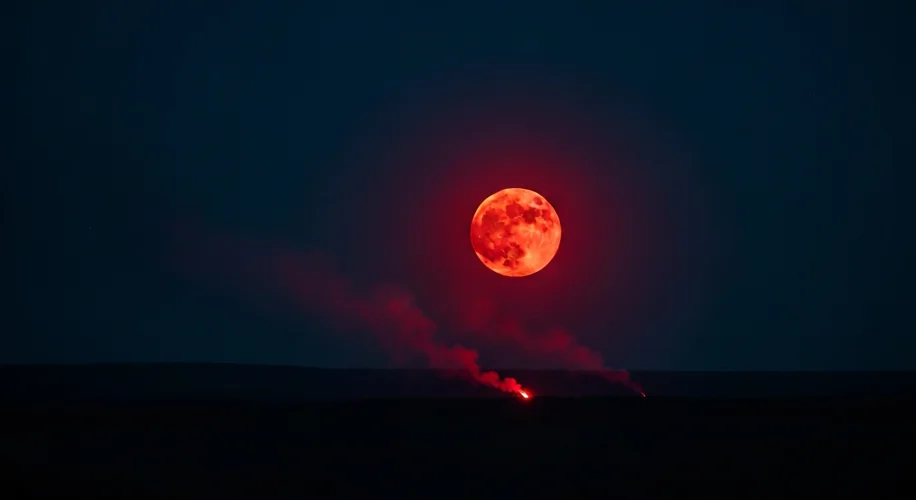 Red Moon: How Wildfire Smoke Turns the Moon Fiery Red