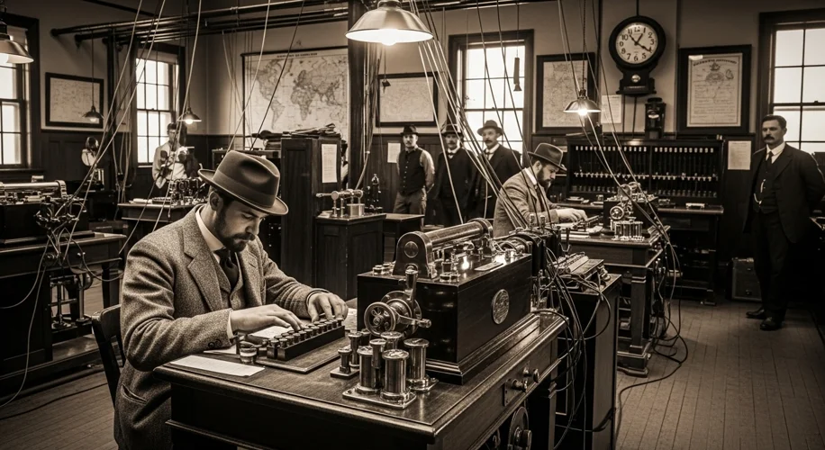The Precursors to the Internet: Telegraphy and Early Data Transmission
