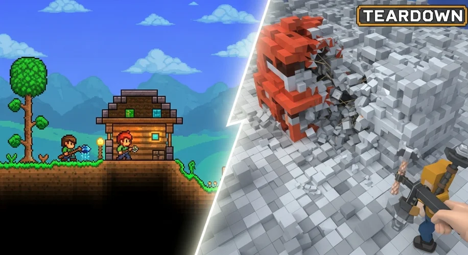Terraria Meets Teardown? My Latest Demo Project is Wild!