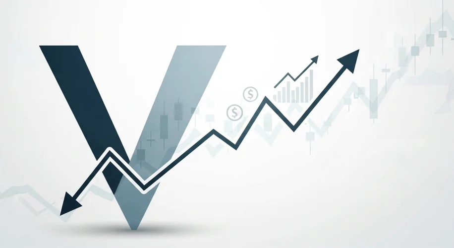 A V shaped stock curve