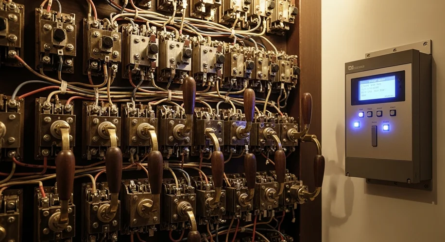 The Evolution of Early Automated Control Systems: From Relays to PLCs