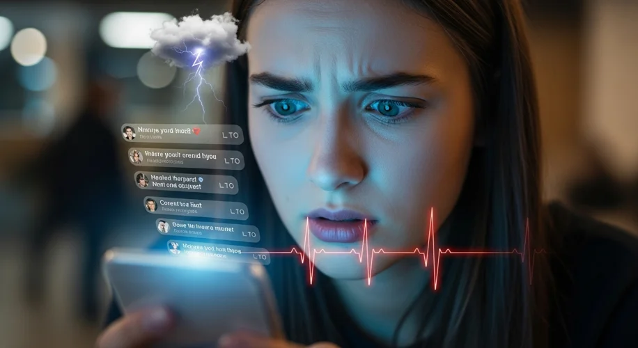 Scrolling into Anxiety: How Online Negativity Rewires Your Brain