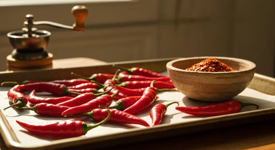 Homemade Red Pepper Flakes: From Garden Cayenne to Kitchen Spice