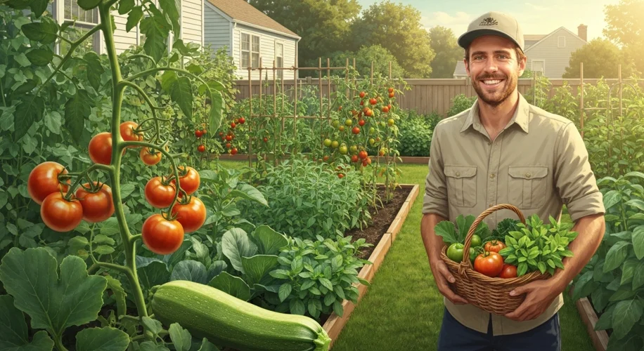 My First Year in the Garden: From Seedling Struggles to Harvest Hugs