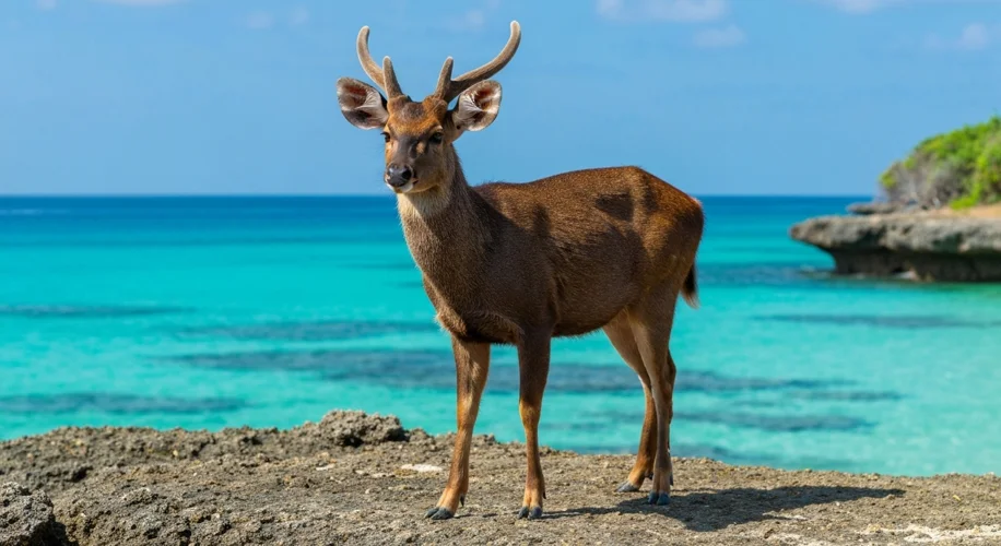 Timor Deer's Secret: How They Drink Salty Seawater in Komodo