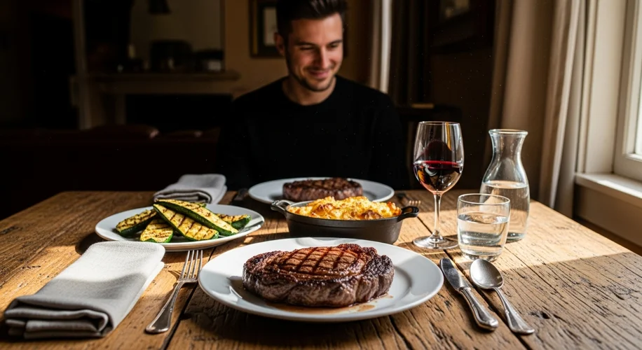 From Garden to Table: A Steak Dinner with Homegrown Goodness